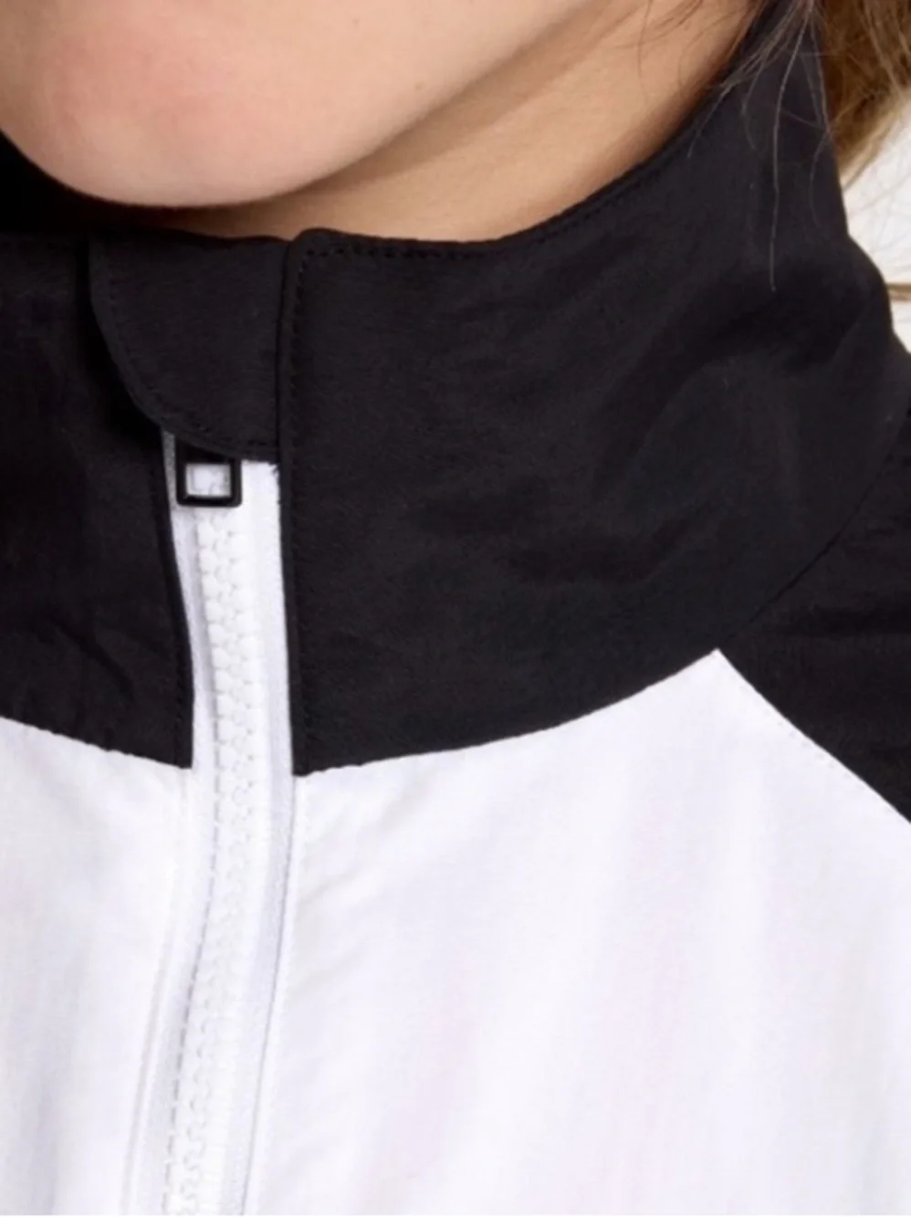 NWT DSG Black and White Colorblock Zip Jacket